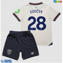 West Ham United Tomas Soucek #28 Gostujuci Dres za djecu 2025-26 Kratak Rukav (+ Kratke hlače)